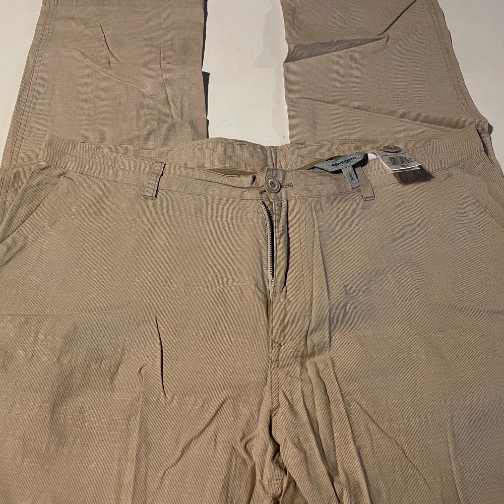 Ashworth Golf Pants - Size 36, Khaki/Tan